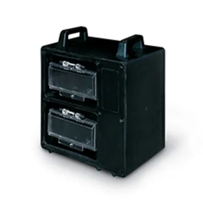 Cutie montajnIP65 2x12 MOD. 400x400x275mm PORTABLE WITH HANDLE BLACK