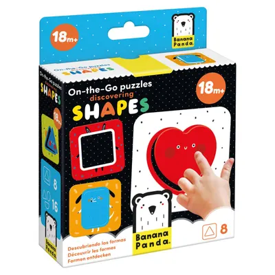 Primul meu puzzle, Banana Panda, On-The-Go, Descopera forme, 16 piese