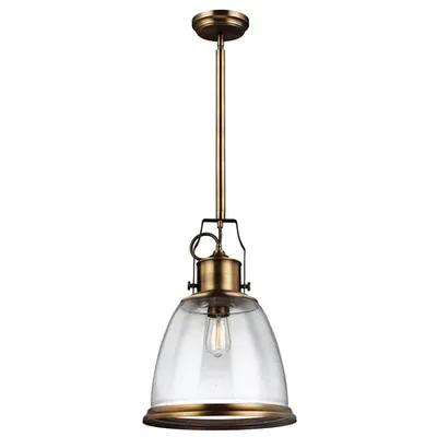 Lampa suspendata Hobson 1 Light Large Pendant Aged Brass