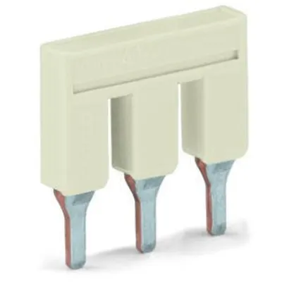 Push-in type jumper bar; insulated; 3-way; Nominal current 41 A; light gray