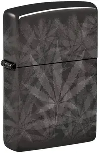 Brichetă Zippo - Cannabis Design High Polish Black