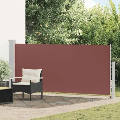vidaXL Copertină laterală retractabilă, maro, 140x300 cm