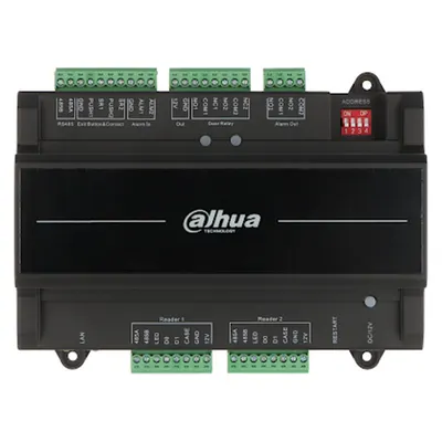Centrala control acces IP Dahua ASC2202B-S, cod PIN / card / amprenta, 100.000 utilizatori, 500.000 evenimente, tamper, PoE