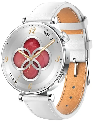 Smartwatch Riversong - Glow Silver, 1.32'', Leather