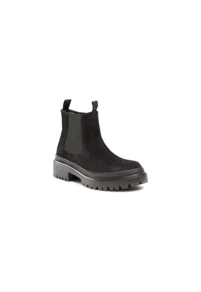 Ghete dama 301354598 - Piele naturala - Negru - Negru