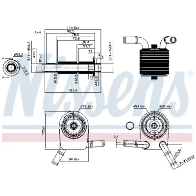 Radiator ulei, ulei motor NISSENS 90849