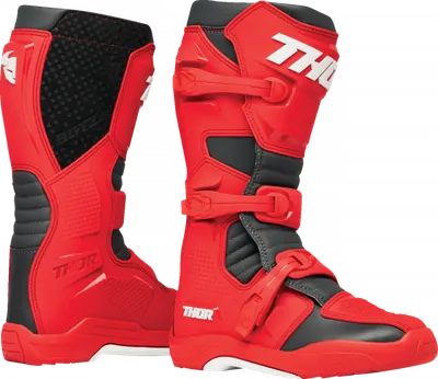 Cizme atv cross Thor Blitz XR, culoare rosu negru, marime 46