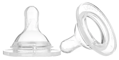 Suzetă din silicon KikkaBoo - UniFlow Wide, mărimea S, 2 bucăți