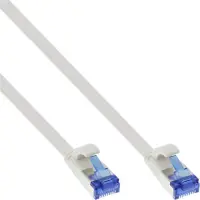 Cablu de retea RJ45 flat Cat.6A FTP LSOH TPE 15m Alb, InLine IL75715W