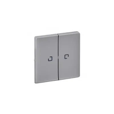 Capac Valena Life - 2 module illuminated / cu indicator - aluminiu