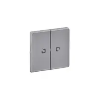 Capac Valena Life - 2 module illuminated / cu indicator - aluminiu
