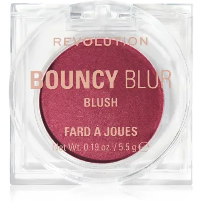 Revolution Bouncy Blur blush cu efect iluminator culoare Bouncy Berry 5.5 g