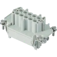 Contector industrial Mama - 57X27 - 10P + E 16A 500V / 6kV / 3 - CRIMP CONNECTION - GRI