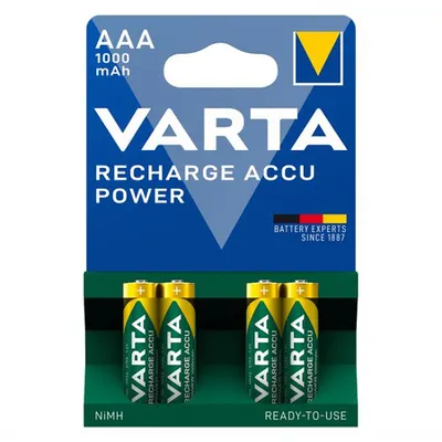Varta Acumulatori 1000mAh Preincarcati 1.2V Ni-MH AAA R3 B4