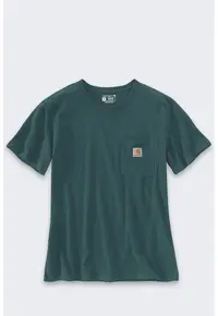 Tricou Iconic WK87 - bumbac - croiala lejera - buzunar - verde - Verde