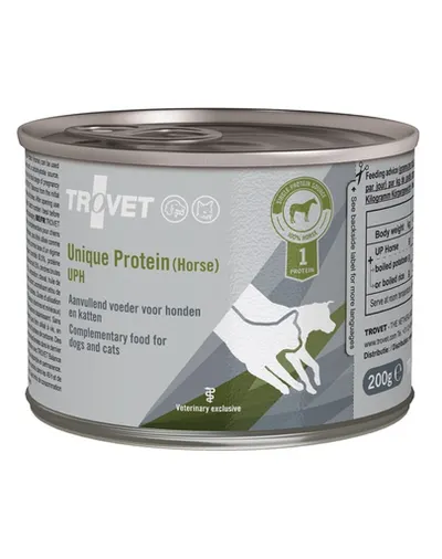 TROVET Unique Protein Horse UPH hrana umeda caini si pisici 12x200 g carne de cal