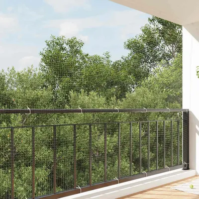 vidaXL Plasă pentru pisici transparentă, 12 x 3 m, nailon