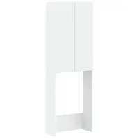 vidaXL Dulap pentru toaletă DELFT Alb 66 x 25,5 x 190 cm