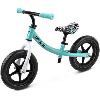 Bicicletă de echilibru pentru copii Cariboo Classic, turcoaz