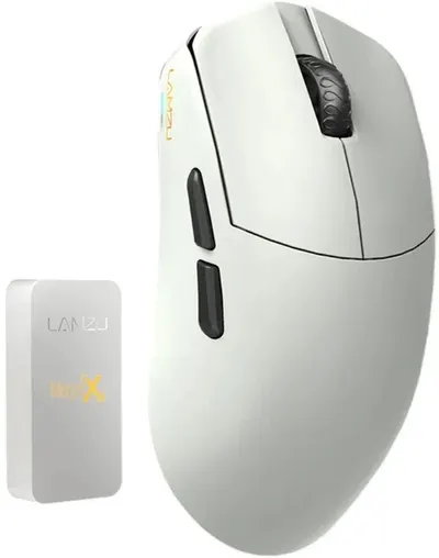 Mouse de gaming Lamzu - MAYA X 8K, optic, wireless , Cloud Grey