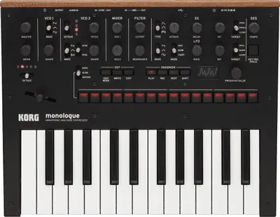 Sintetizator analogic Korg - Monologue, negru