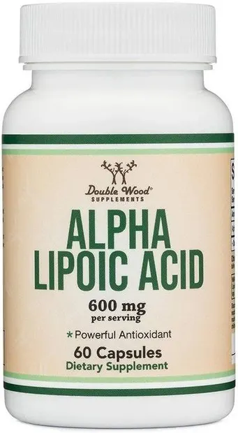 Alpha Lipoic Acid, 600 mg, 60 capsule, Double Wood