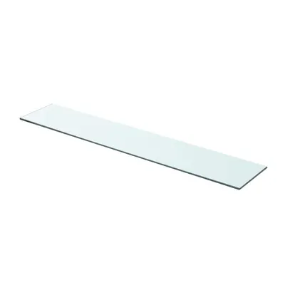 vidaXL Raft din sticlă transparentă, 80 x 15 cm