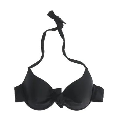 Sutien de baie negru cu nod decorativ