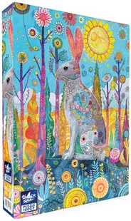 Puzzle Black Sea din 1000 piese - Lumea colorată: Iepure