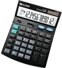 Calculator Eleven - CT-666N, de birou, 12 cifre, negru