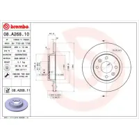 Disc frana BREMBO 08.A268.10