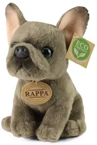 Jucărie de pluș Rappa Eco friends - Bulldog francez, 18 cm
