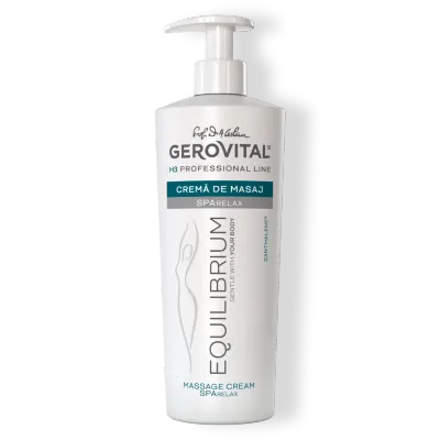 Cremă De Masaj Corporal Sparelax Pentru Relaxarea și ngrijirea Pielii Cu Zantalene, Gerovital H3 Equilibrium, 500 Ml