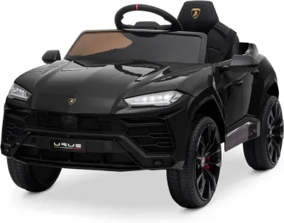 Masinuta electrica pentru copil 2-5 ani, Lamborghini Urus, 70W, 12V 7Ah, culoare Neagra