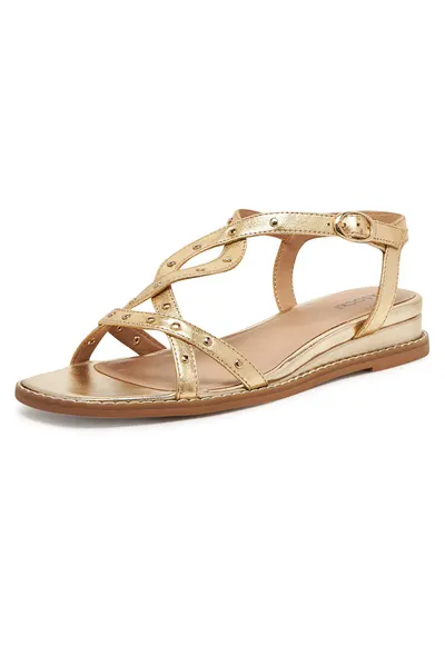 Sandale dama - WI33-CS853-HM-02 - auriu - piele naturala