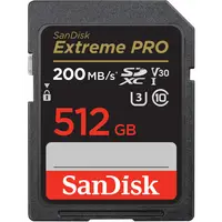 Card Memorie SDXC SanDisk Extreme Pro, 512Gb, Clasa 10 / UHS-1 U3 SDSDXXD-512G-GN4IN