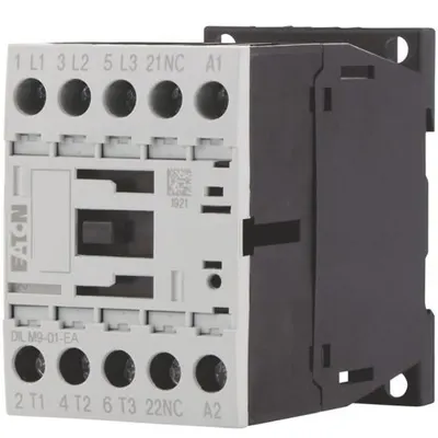 Contactor 3 poli AC3 9A, 380 V 400 V 4 kW, 1 NC, bobina pe 24 V DC DILM9-01-EA(24VDC) Eaton 190032