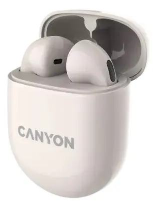 Căști wireless Canyon - TWS-6, bej