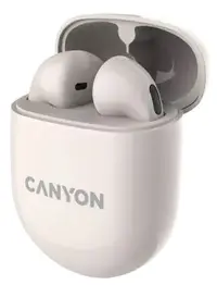 Căști wireless Canyon - TWS-6, bej