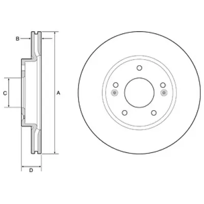 Disc frana DELPHI BG4955C