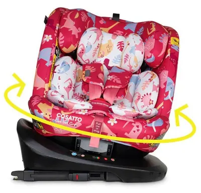 Scaun auto Cosatto - Get Set Gro, 360°, IsoFix, i-Size, 40-150 cm, Dino Delite