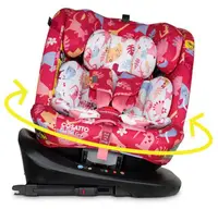 Scaun auto Cosatto - Get Set Gro, 360°, IsoFix, i-Size, 40-150 cm, Dino Delite
