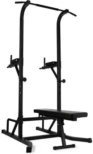 Aparat Multifunctional Virtufit Power Tower Deluxe cu Banca Fitness