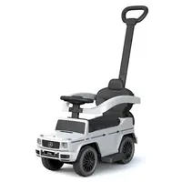 Masinuta de impins, Baby Mix, Mercedes Benz G-Class G63, Cu maner de impins detasabil, Cu protectii laterale, Cu suport pentru picioare, Cu melodii si claxon, Cu suport jucarii sub sezut, 24 luni+, White