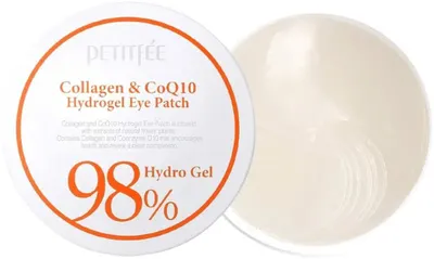 Petitfee &amp; Koelf Patch pentru ochi, cu colagen și coenzimă Q10, 30 х 2 buc