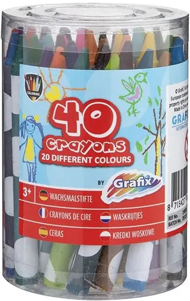 Creioane de ceară Grafix - 40 buc