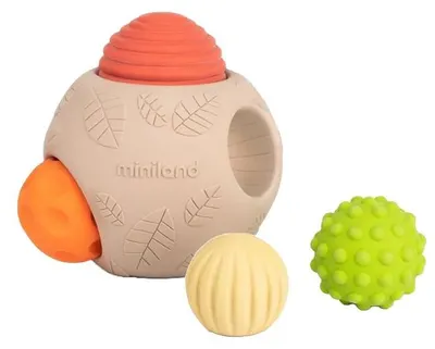 Bile senzoriale Miniland - Eco Big Sensory Balls, 5 buc