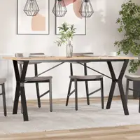vidaXL Picioare masă de sufragerie Y-Frame 140x60x73 cm Oţel