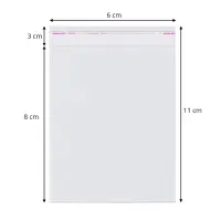 Pungi cu clapetă adezivă - lungimi între 2 și 40cm (set 1000 buc) - 6x11cm