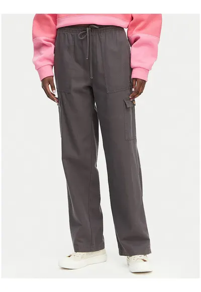 Pantaloni dama - bleumarin - bumbac si lyocell - casual - multicolor